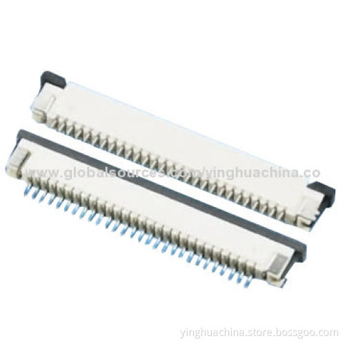 0.4A/50V FPC/FFC Connectors with 0.8mm Pitch, 04-35 Bottom Contact, SMT/Normal Layout Mounting TypeNew